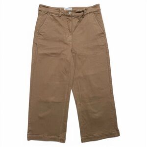 EVERLANE WOMEN’S CROPPED WIDE LEG REGULAR PANT SIZE 14 BROWN
